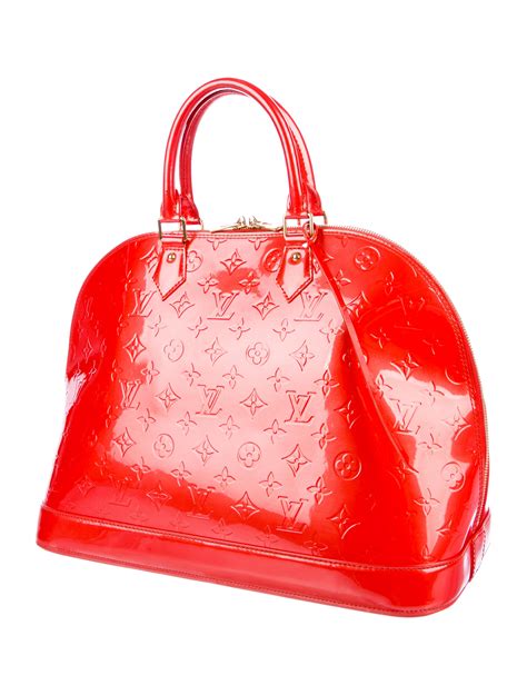 louis vuitton monogram vernis alma gm red|louis Vuitton Monogram vernis handbags.